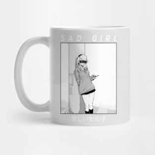 Sad Girl - Waifu on the Street Anime Manga Girl Mug